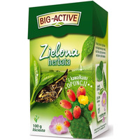 Herbata BIG-ACTIVE z kawakami OPUNCJI 100g liciasta zielona