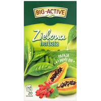 Herbata zielona BIG-ACTIVE PAPAJA-JAGODY GOJI 20t