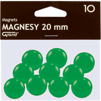 Magnesy 20mm zielone(10) 130-1692 GRAND