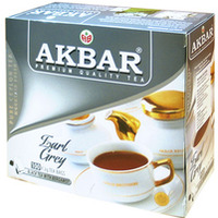 HERBATA EKSPRESOWA AKBAR EARL GREY 100 torebek z zawieszk