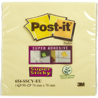 Karteczki Post-it Super Sticky 76x76mm (654-6SSCY) óte (90)