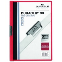 Skoroszyt DURABLE DURACLIP Original 30 czerwony 2200-03