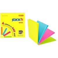 Bloczek STICK"N MAGIC PAD 76x76mm neon mix kolorw 21571