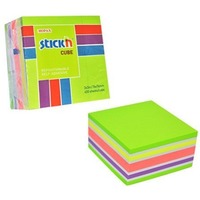 Bloczek STICK"N 76x76mm 400k mix zielony/ty/rowy 21537