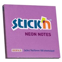 Bloczek STICK"N 76x76mm fioletowy neonowy 100k 21100k 210 STICK"N