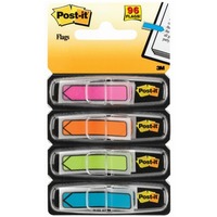 Zakadki POST-IT 12x43mm strzaki neonowe 684ARR4 4x24szt. 3M