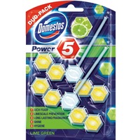 Zawieszka do toalety POWER5 DUO LIME 7x2x55g DOMESTOS