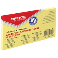 KARTECZKI OFFICE PRODUCTS 76 X 127 MM ÓTE (100)